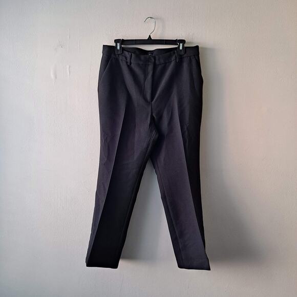 Talbots Petite Womens Black Raleigh Plain Front Pants - Size 12P - Picture 3 of 8